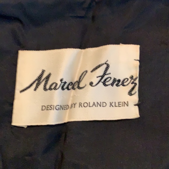 Vintage Marcel Fenez Roland Klein velvet dress - Picture 6 of 9